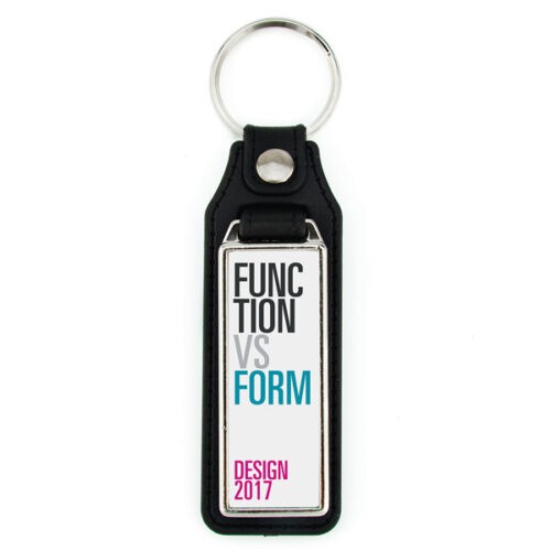 advertising-key-ring-metal-and-leather-synthetic