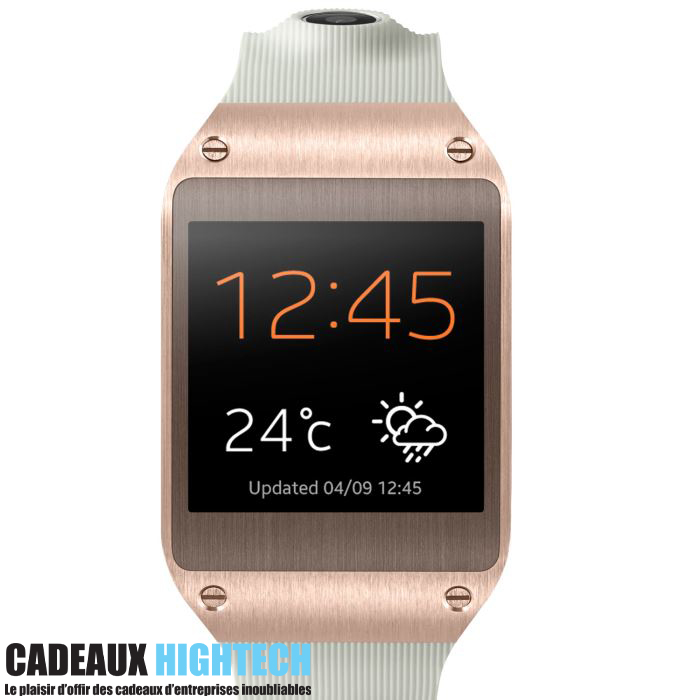 Cadeau comite d entreprise Montre telephone Gear or rose