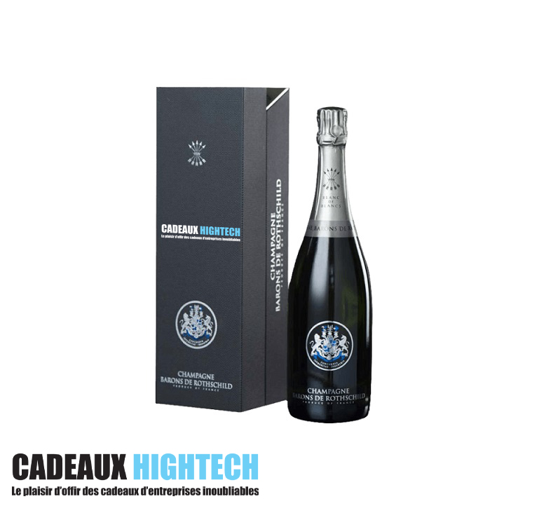 Cadeaux d’entreprise champagne rothschild blanc