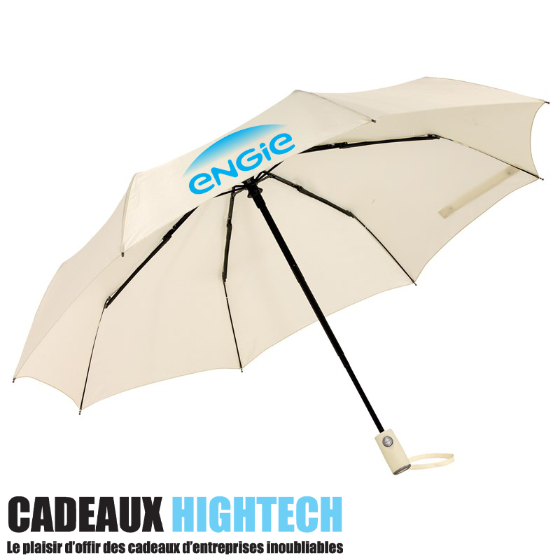 Automatic white storm umbrella