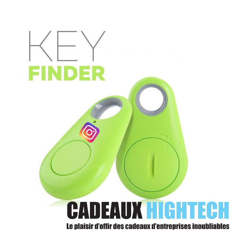 catalogue-cadeaux-comite-d-entreprise-porte-cle-bluetooth-vert-avec-logo