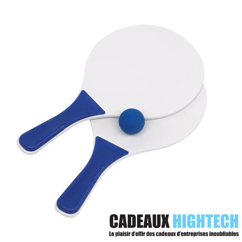 idee-cadeau-collegue-raquettes-de-plage-tendance-bleu-sur-mesure