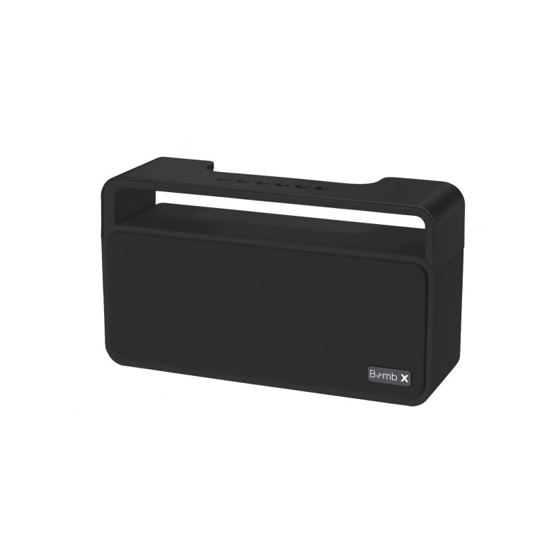 objet-publicitaire-enceinte-bluetooth-noire-compacte