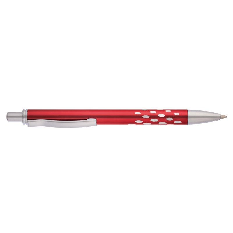 cadeau-entreprise-personnalise-stylo-bille-rouge-et-gris