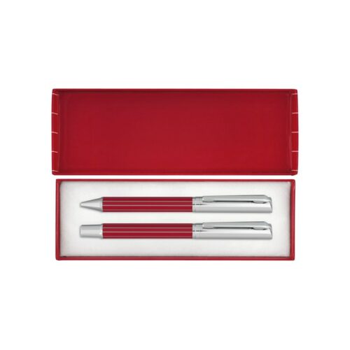 goodies-entreprise-parure-stylos-rouge-et-metal