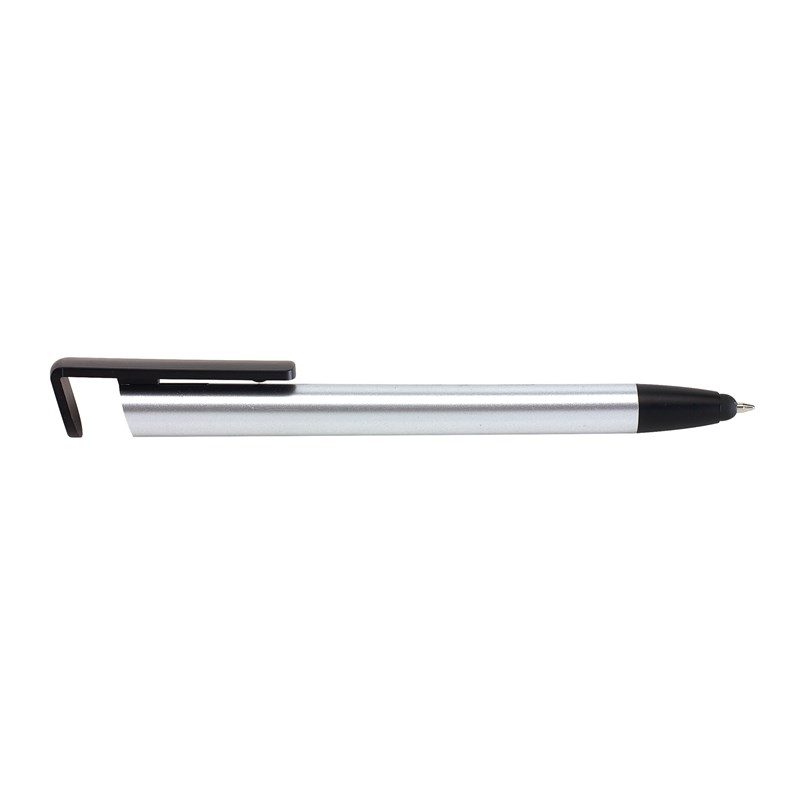 objet-publicitaire-personnalise-stylo-bille-gris-metal-et-noir