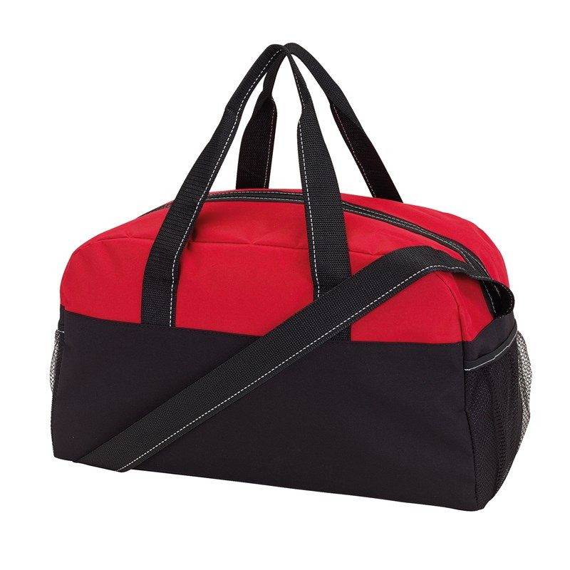 Sac de sport fashion noir et gris clair – Image 3