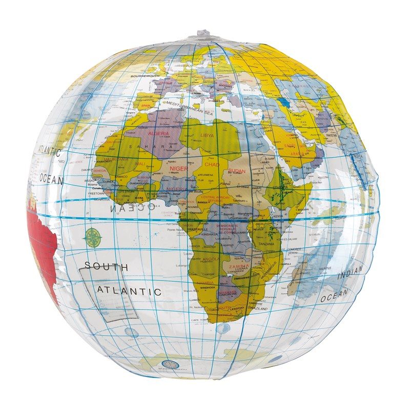 Globe Terrestre Gonflable Ballon - La Carte Du Monde