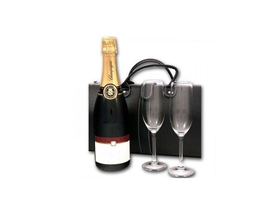 Coffret de champagne avec 2 flutes pour un cadeau