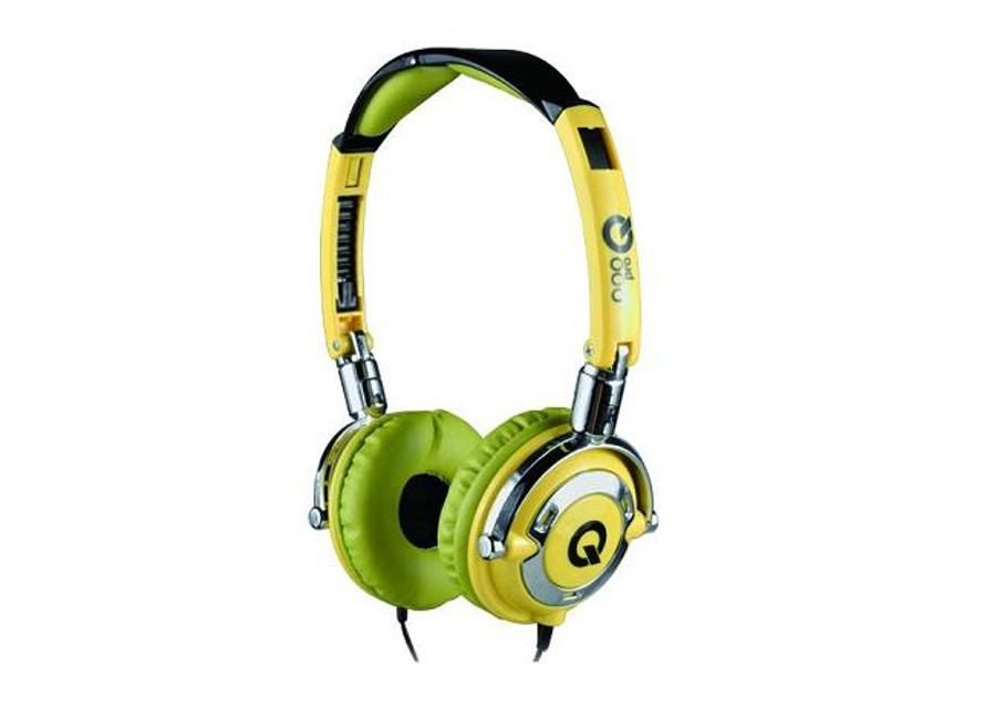 Cadeau d'entreprise personnalisé - Casque audio tendance jaune fluo