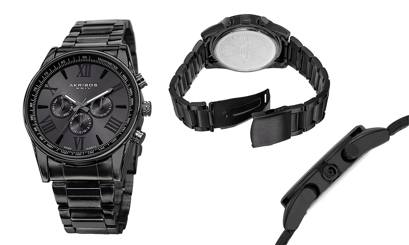 Cadeaux clients fin d'année pas cher - Montre homme full black