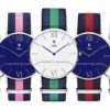 Montre noire bracelet tissu – Image 2
