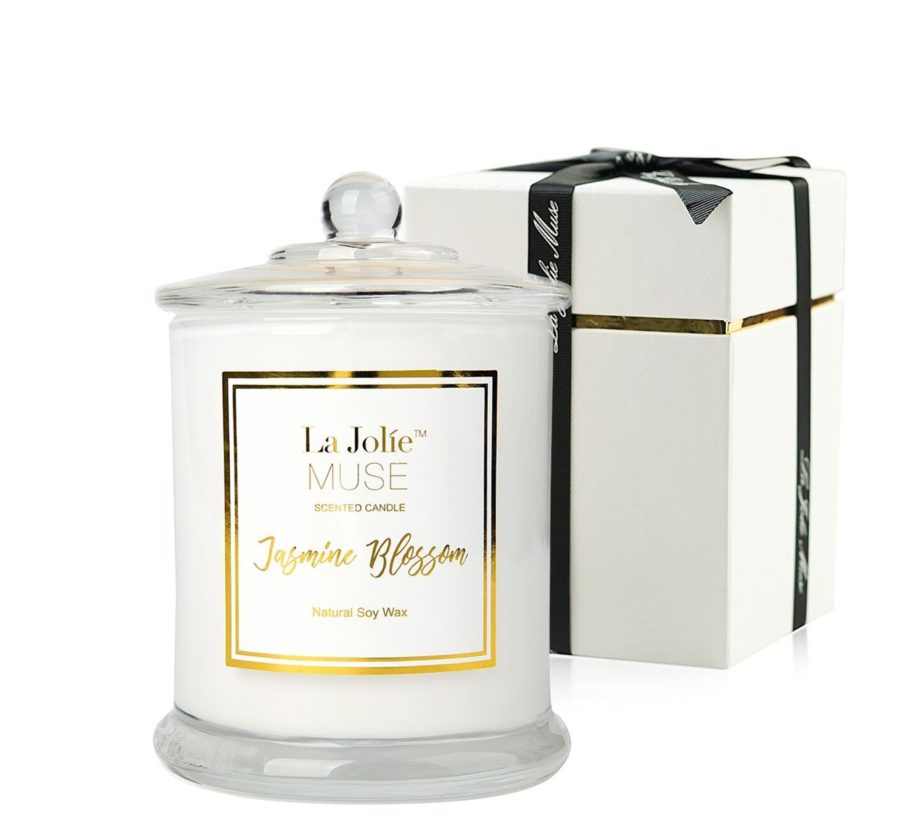Idée cadeau client original Coffret bougies Jasmine blossom