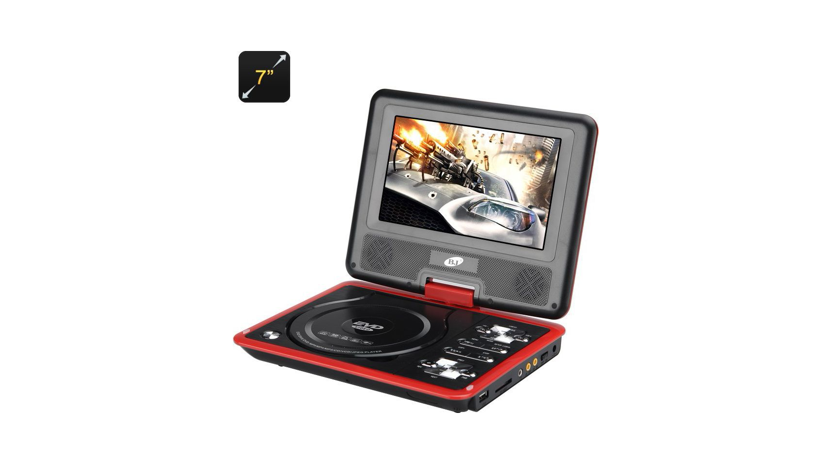 Objet high tech du moment - Lecteur DVD portable 7 pouces pas cher