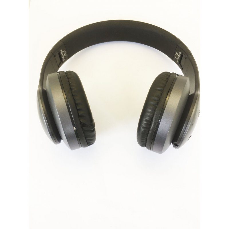 Objet publicitaire - Casque audio sabns fil bluetooth blanc et doré