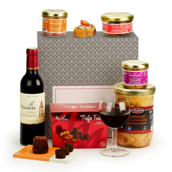 Panier gourmand Noël - Coffret cadeau Coffret Saveurs 16 éléments - JPG