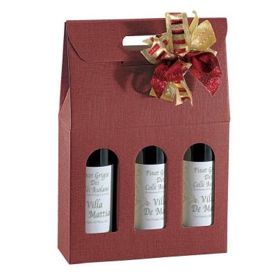 Coffret emballage pour bouteille de vin original | Fêtes de fin d'année