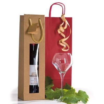 Cadeaux d affaires Sac cadeau bouteille avec fen tre