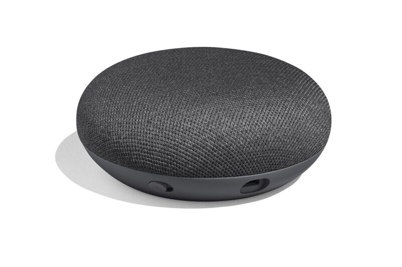 cadeau-client-google-home-mini-smart-charbon-tendance