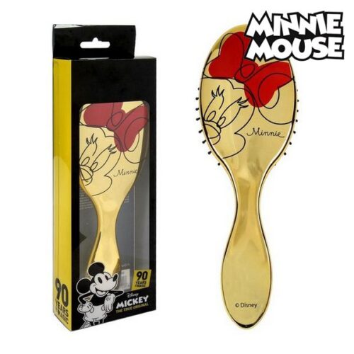 cadeau-anniversaire-femme-brosse-minnie-mousse-dore