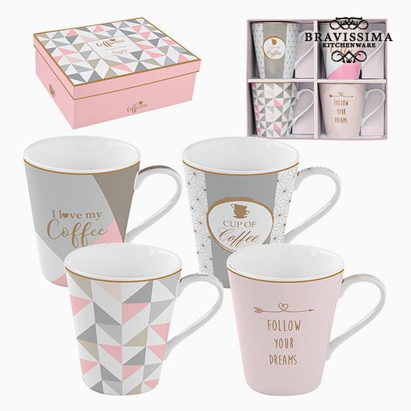 Cadeau de Noël lot 2 tasses rose avec boites - Cadeaux Et Hightech