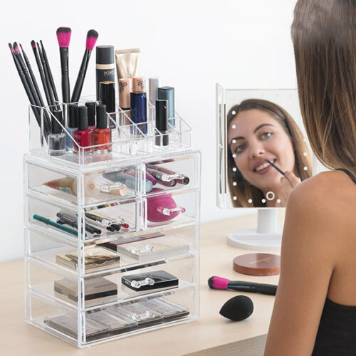 gift-woman-organizer-makeup-acrylic