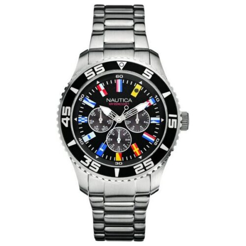 cadeau-homme-montre-noir-nautica