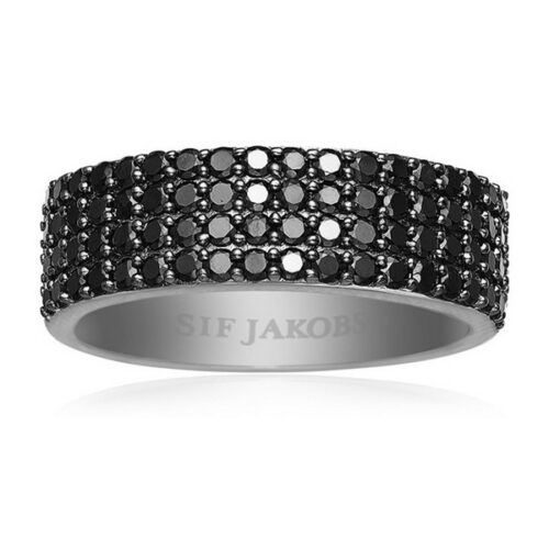 gift-idea-ring-woman-sif-jakobs-steel-black
