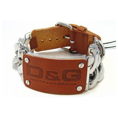 idee-cadeau-bracelet-homme-dolce-and-gabbana-argente-et-marron