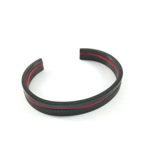 idee-cadeau-bracelet-homme-guess-18cm-noir-et-rouge