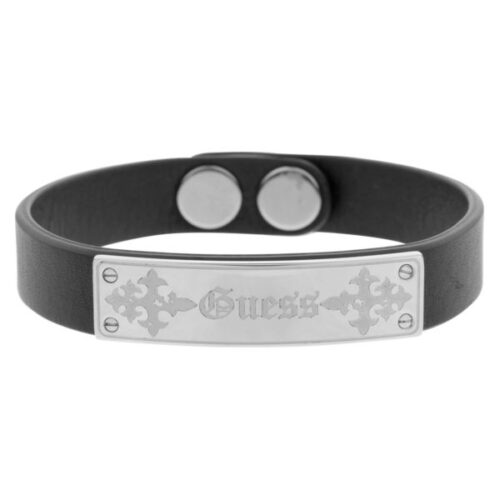 idee-cadeau-bracelet-homme-guess-cuir-noir