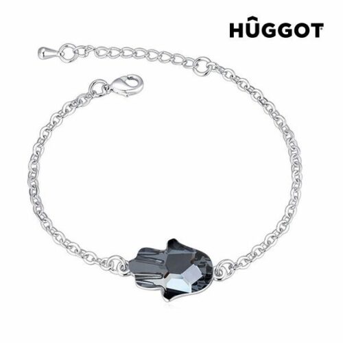 idee-cadeau-bracelet-plaque-rhodium-girl-huggot-swarovski