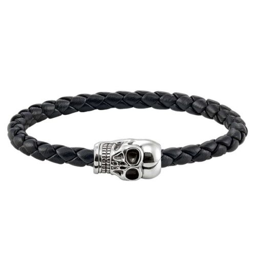 idee-cadeau-bracelet-unisexe-thomas-sabo-argente-noir