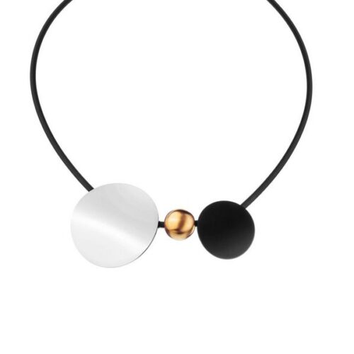 gift-idea-woman-necklace-elixa-gold-black-silver