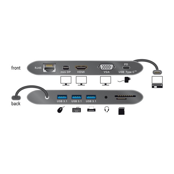 Adaptateur Mini DisplayPort vers HDMI DELOCK Adaptador Mini DisplayPort >  HDMI 18 cm