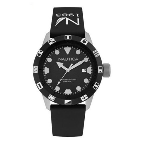 gift-watch-men's-watch-nautica-44mm-black