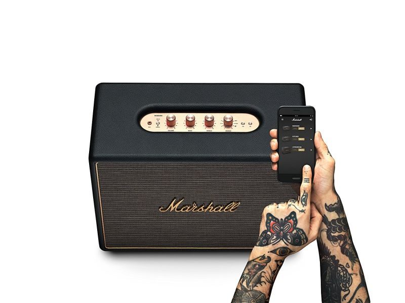 enceinte-bluetooth-marshall-woburn-multi-r-black-cadeaux-et-hightech-haut-de-gamme