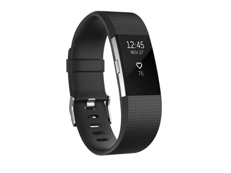 Montre connectée Fitbit Charge 2 OLED black silver - Cadeaux