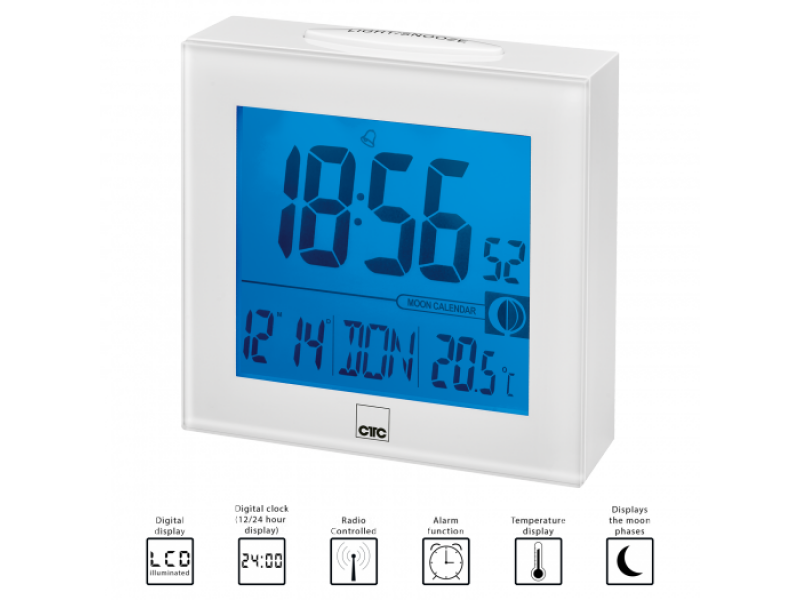 Station météo Radio réveil blanc - Cadeaux Et Hightech