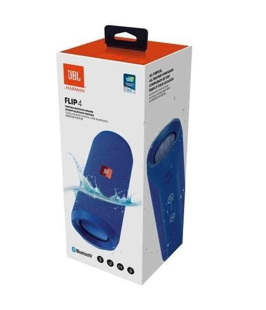 ENCEINTES - JBL Flip 4 Bluetooth Bleu au meilleur prix