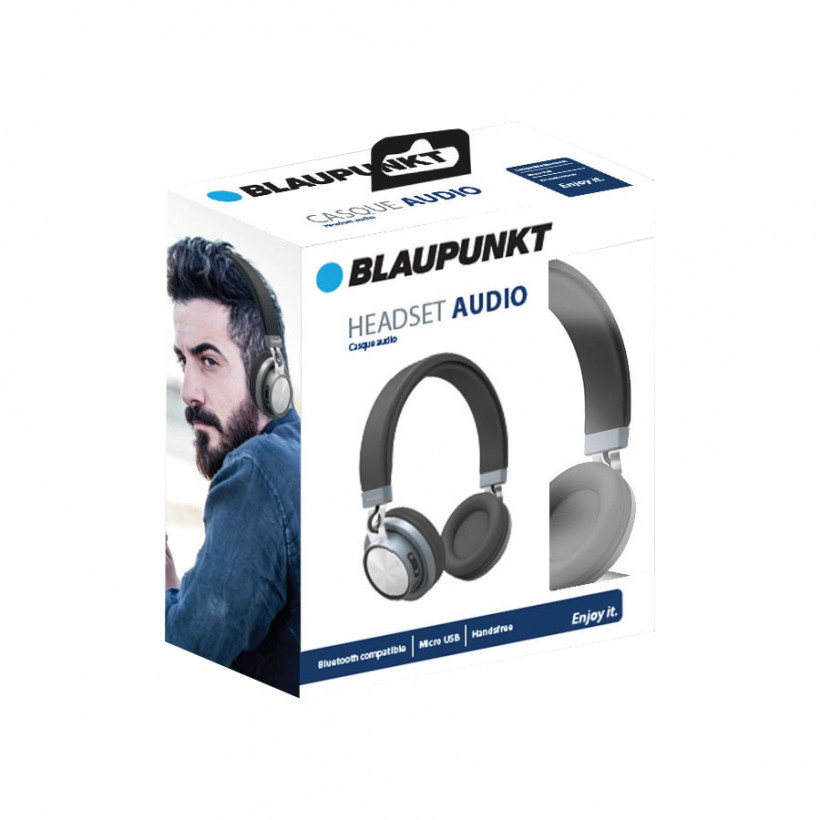 Cadeaux d'affaires casque audio bluetooth Blaupunkt presnel