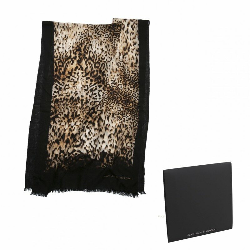 cadeaux-d-affaires-echarpe-jean-louis-scherrer-laine-animal-chic