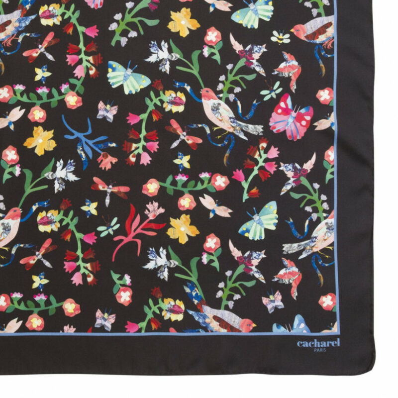 cadeaux-d-affaires-foulard-en-soie-cacharel-butterfly-haut-de-gamme