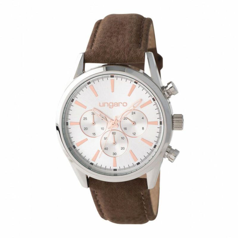 cadeaux-d-affaires-montre-chronographe-ungaro-orso-marron