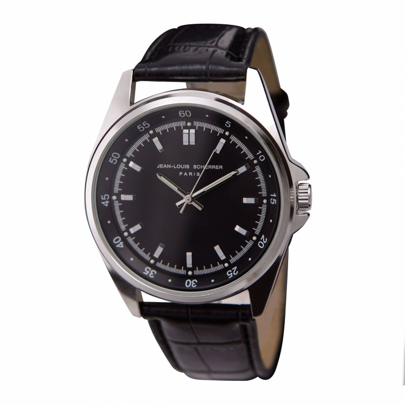 Business Gifts Jean Louis Scherrer Black contrast watch useful