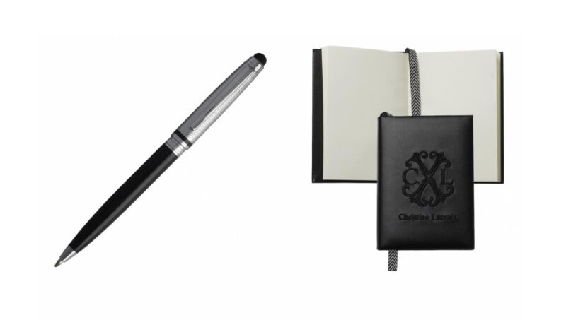 cadeaux-d-affaires-set-christian-lacroix-carnet-et-stylo-luxe