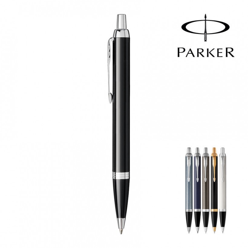 Stylo-Bille Parker personnalisé - IM Noir Finition Or