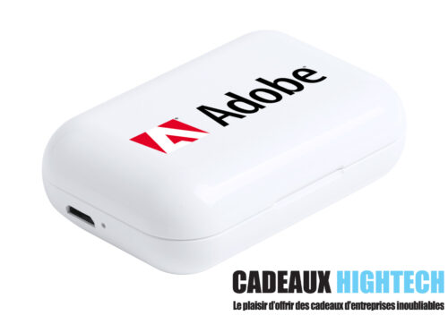 ecouteur-bluetooth-cadeau-publicitaire-blanc-design