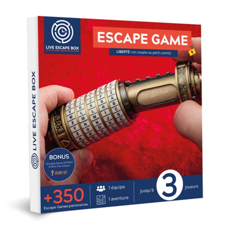 Coffret cadeau entreprise Escape game 3 joueurs