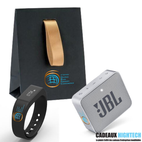 coffret-cadeau-entreprise-jbl-go-2-grise-et-bracelet-connecte